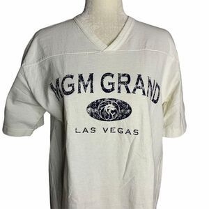 Vintage MGM Las Vegas Sleep Shirt S White Cotton
